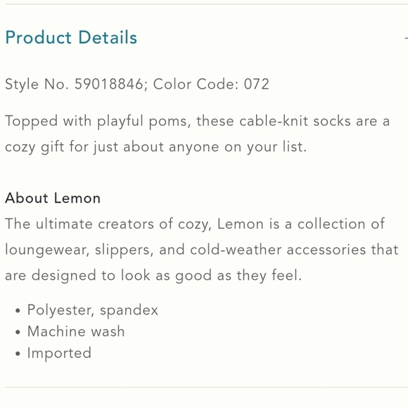 Anthropologie x Lemon Pommed Cableknit Socks - Picture 5 of 5